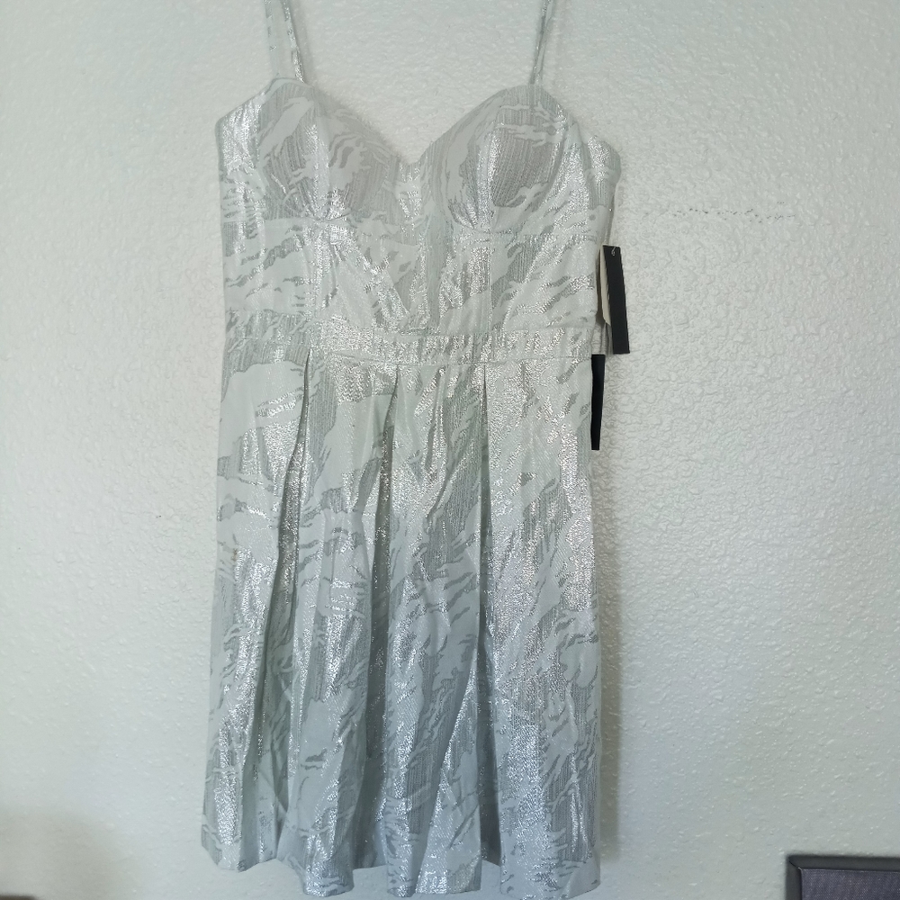 Silver Aqua Casual Cocktail Dress Size 12